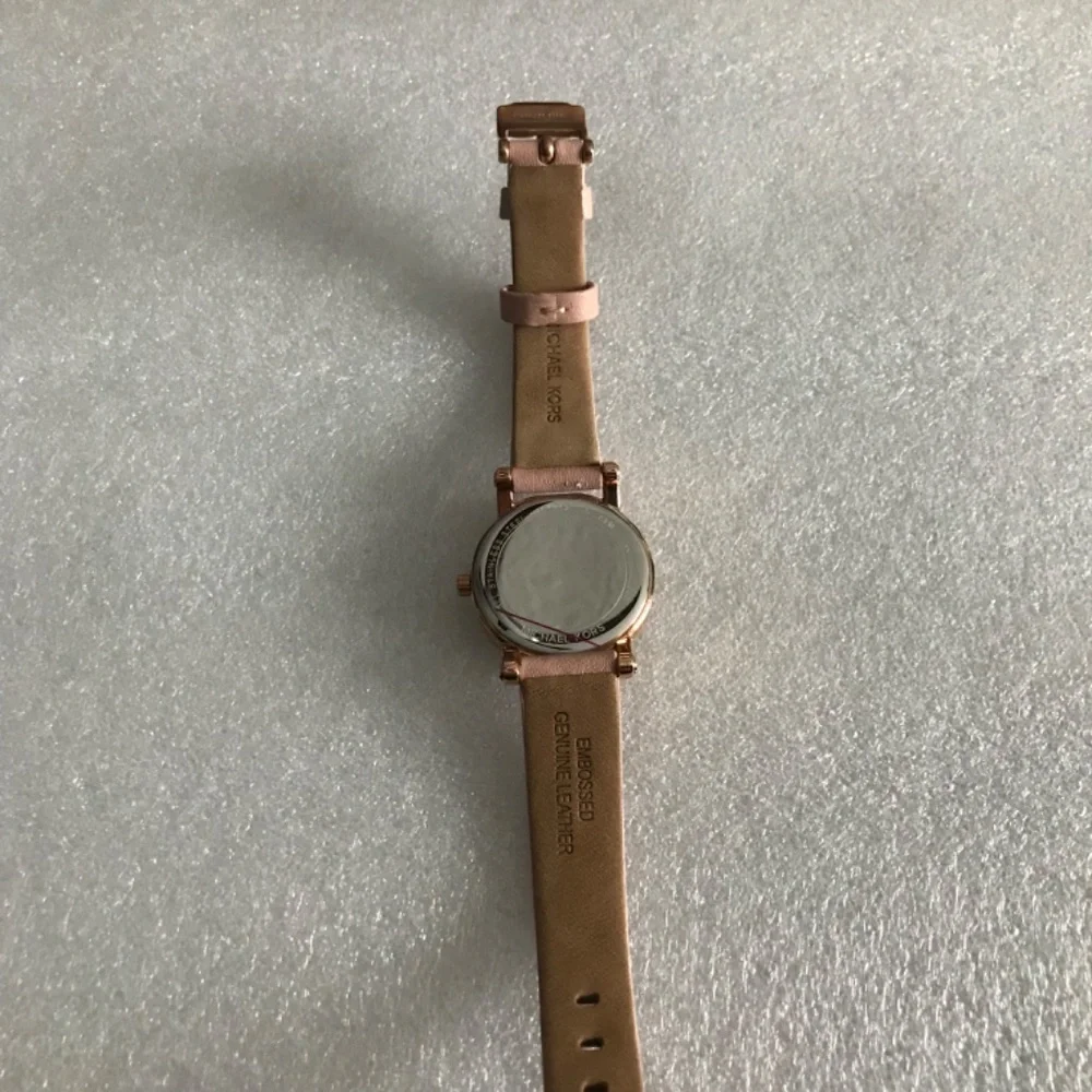 Michael Kors Petite Norie Pave Rose Gold Tone Mother of Pearl Dial Ladies Watch